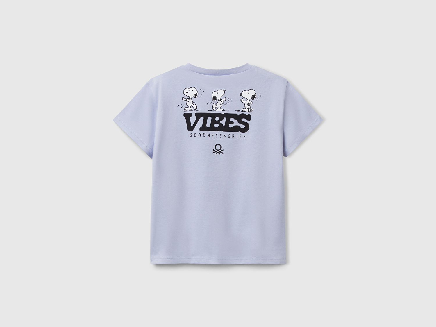 Benetton Kız Çocuk Lila Peanuts Baskılı T-Shirt
