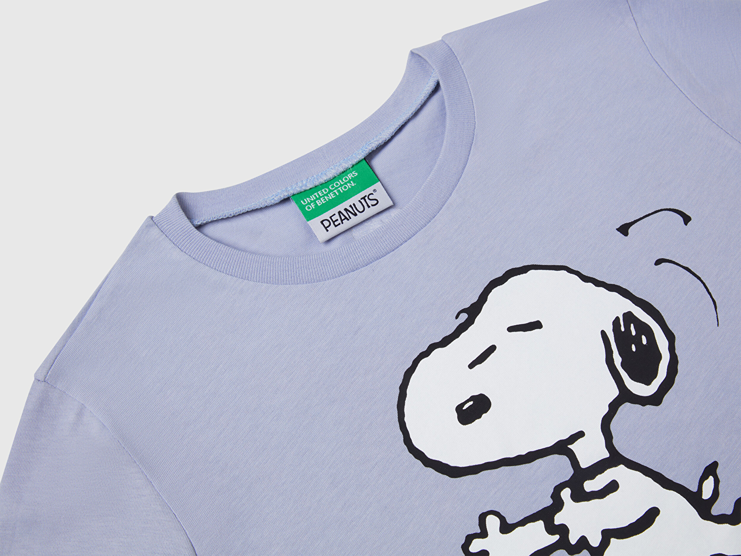 Benetton Kız Çocuk Lila Peanuts Baskılı T-Shirt
