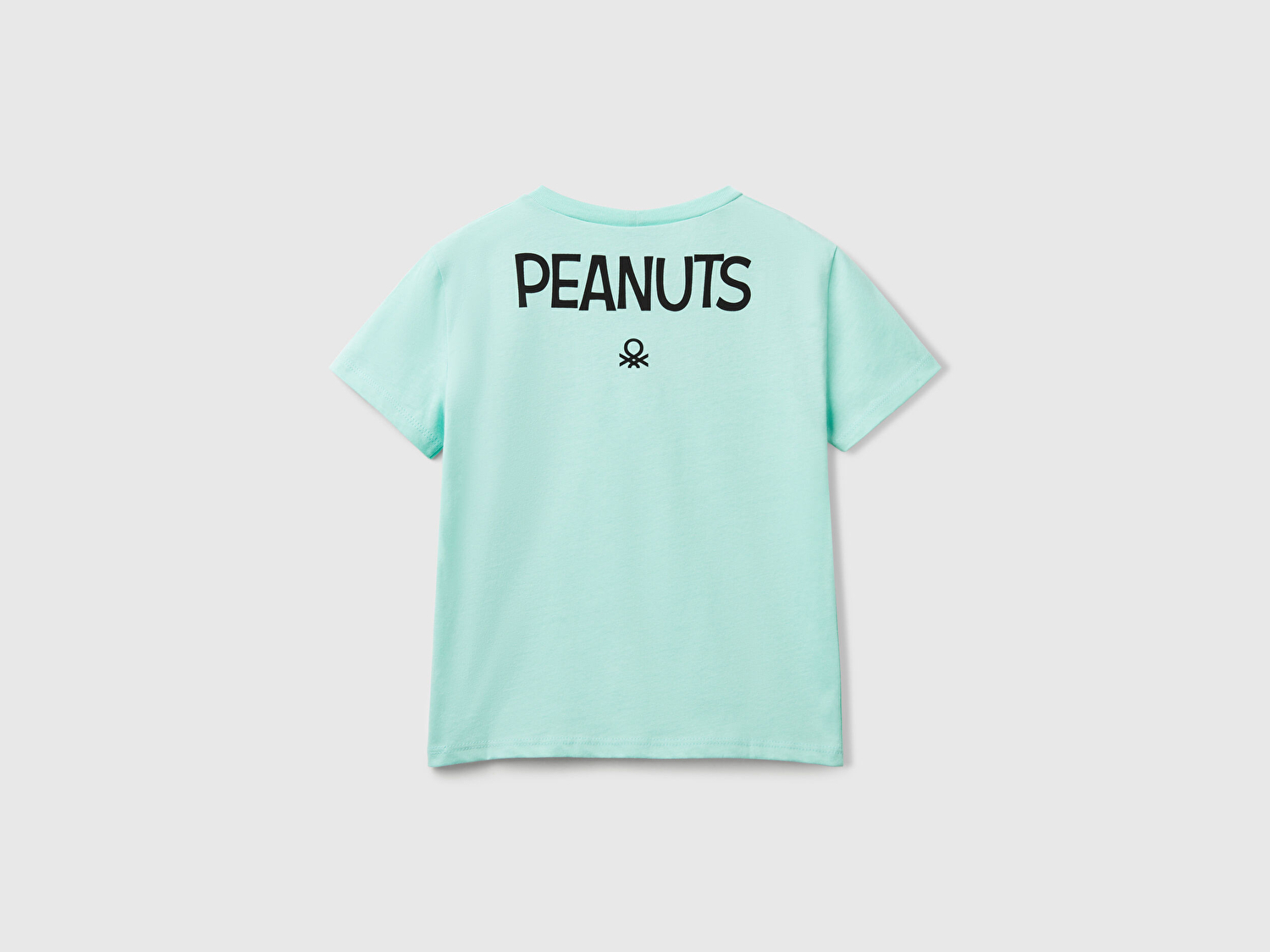 Benetton Kız Çocuk Su Yeşili Peanuts Baskılı T-Shirt