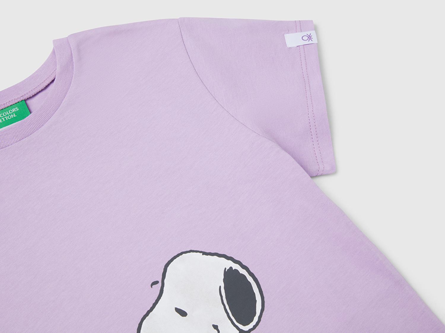 Benetton Kız Bebek Lila Peanuts Baskılı T-Shirt