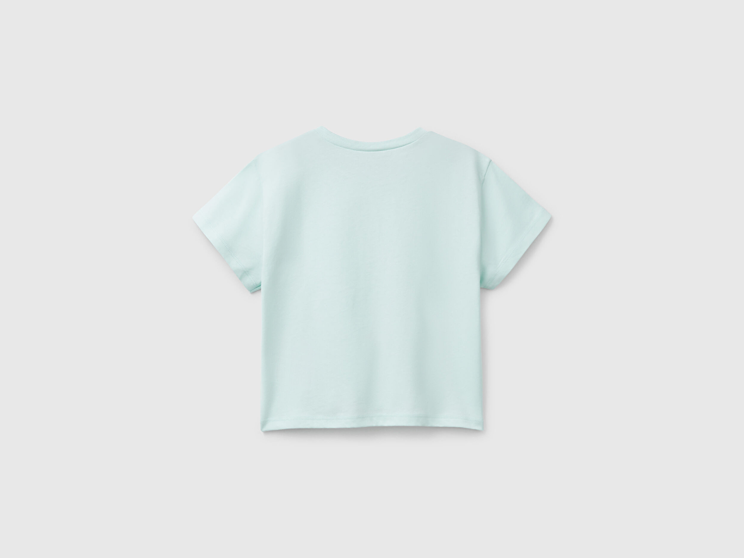 Benetton Kız Bebek Su Yeşili Peanuts Baskılı T-Shirt