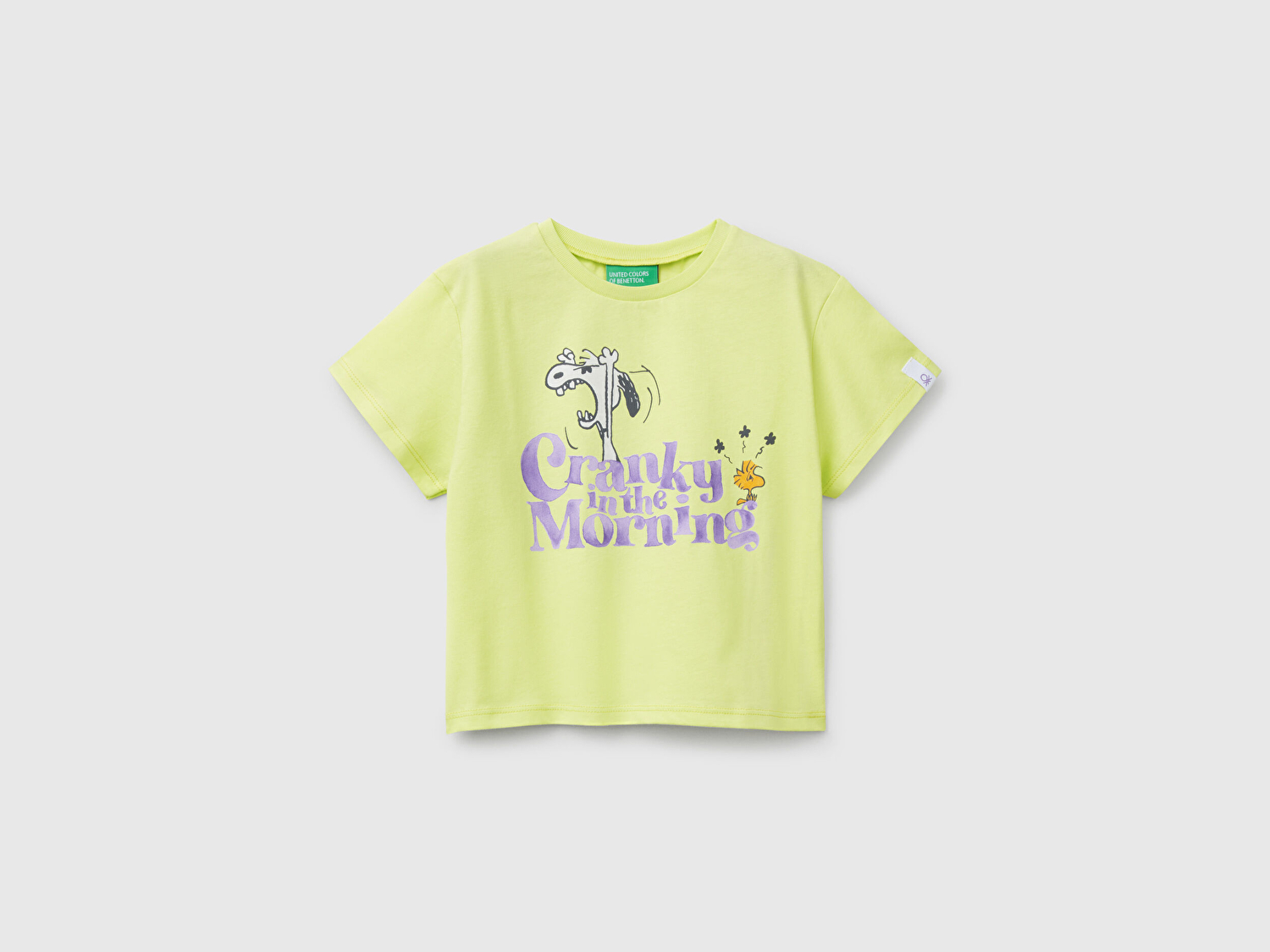 Benetton Kız Bebek Sarı Peanuts Baskılı T-Shirt