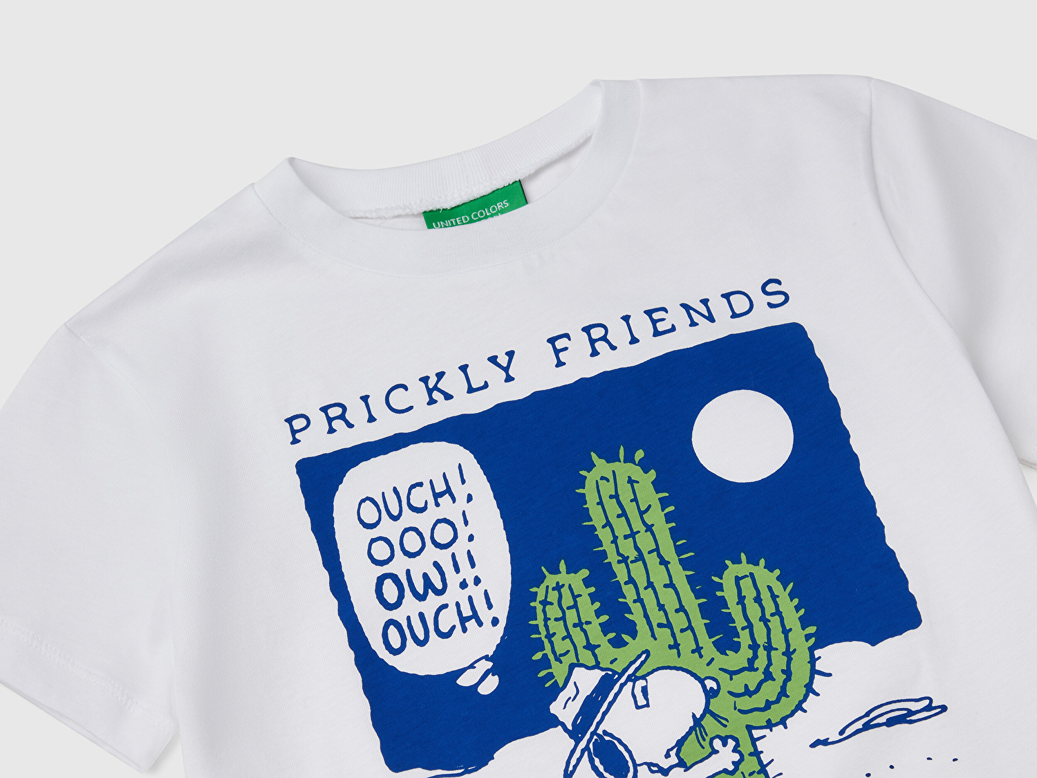 Benetton Erkek Bebek Beyaz Peanuts Baskılı T-Shirt