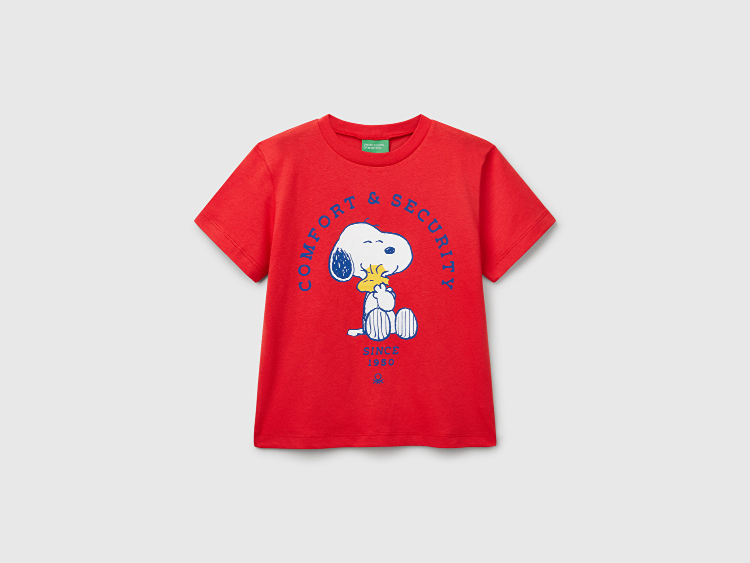 Benetton Erkek Bebek Kırmızı Peanuts Baskılı T-Shirt