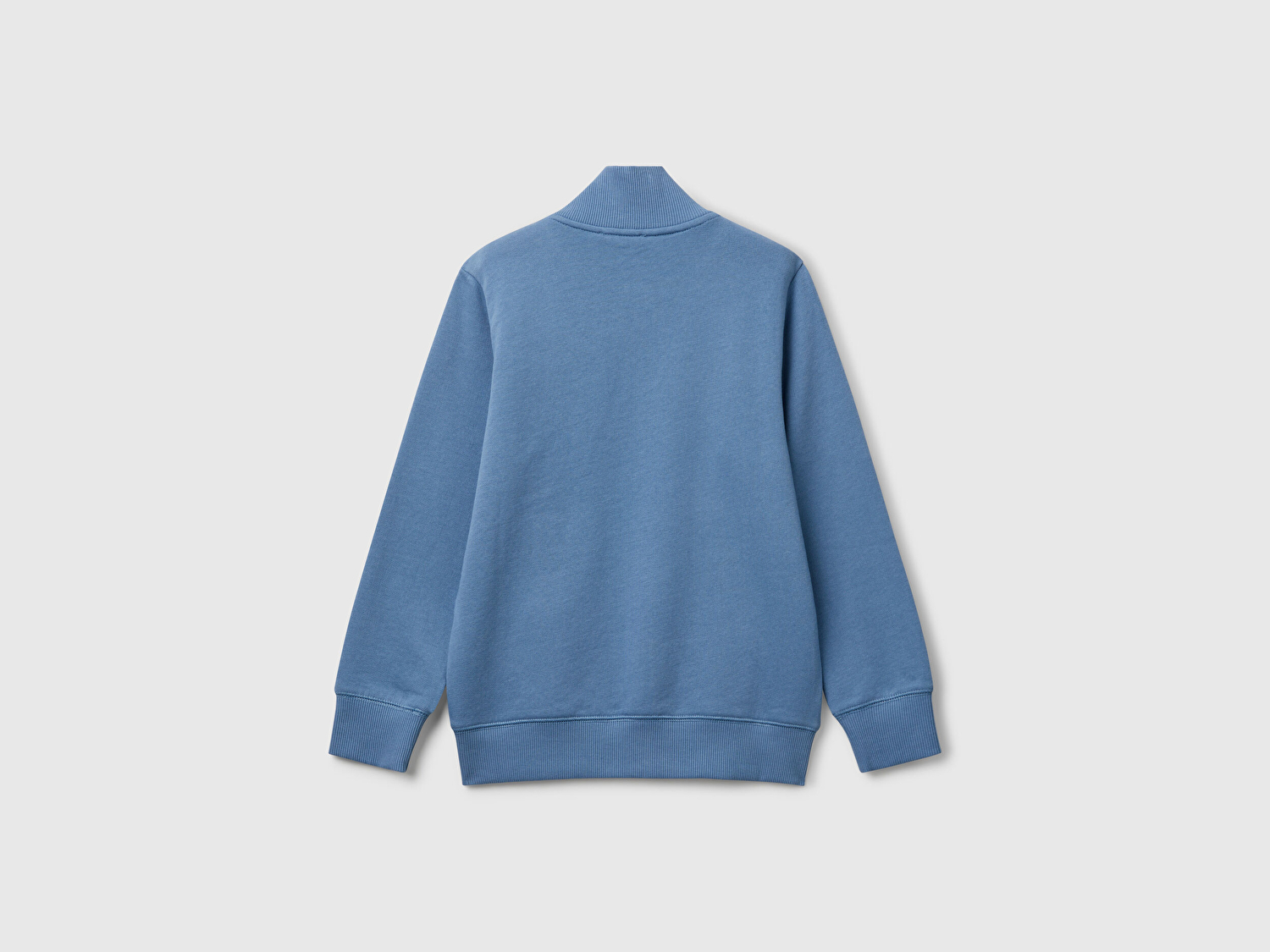 Benetton Erkek Çocuk Havacı Mavi Logolu Sweatshirt