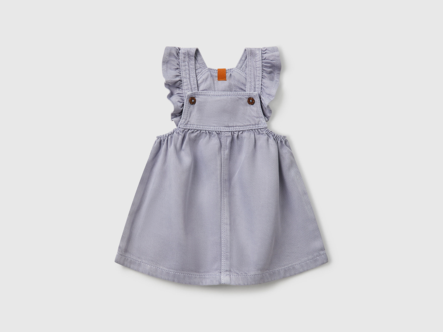 Benetton Bebek Lila Ayarlanabilir ve Fırfır Askılı Pileli Salopet