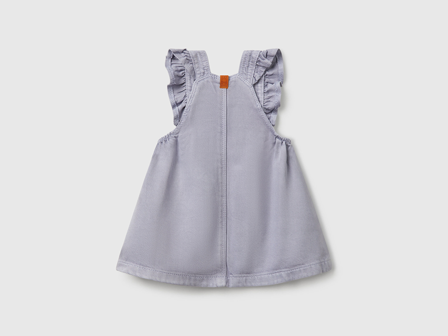 Benetton Bebek Lila Ayarlanabilir ve Fırfır Askılı Pileli Salopet