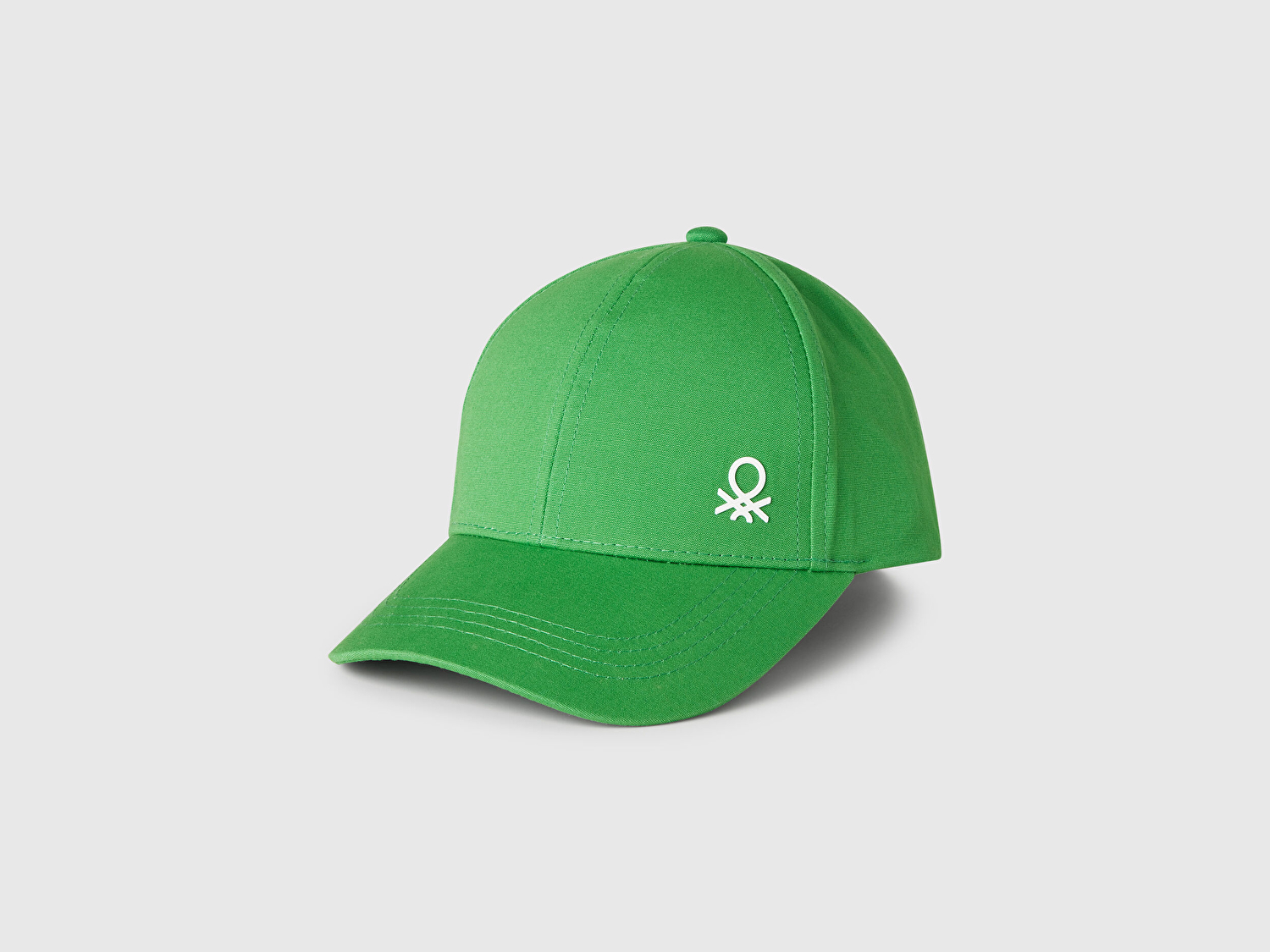 Benetton Erkek Bebek Fıstık Yeşili Önü Logo Baskılı Kep Şapka