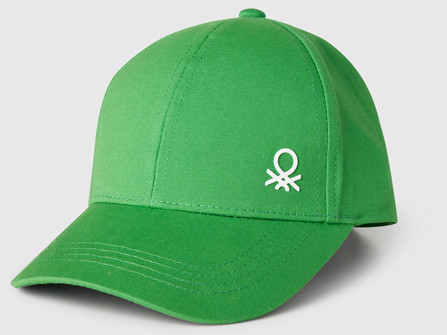 Benetton Erkek Bebek Fıstık Yeşili Önü Logo Baskılı Kep Şapka