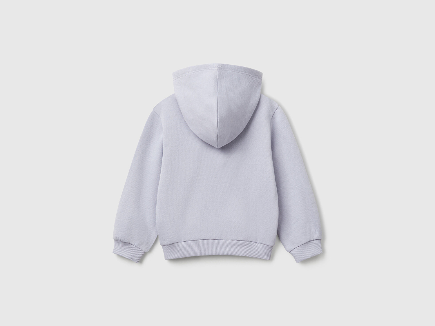 Benetton Kız Bebek Lila Payetli Nakışlı Fermuarlı Kapüşonlu Sweatshirt