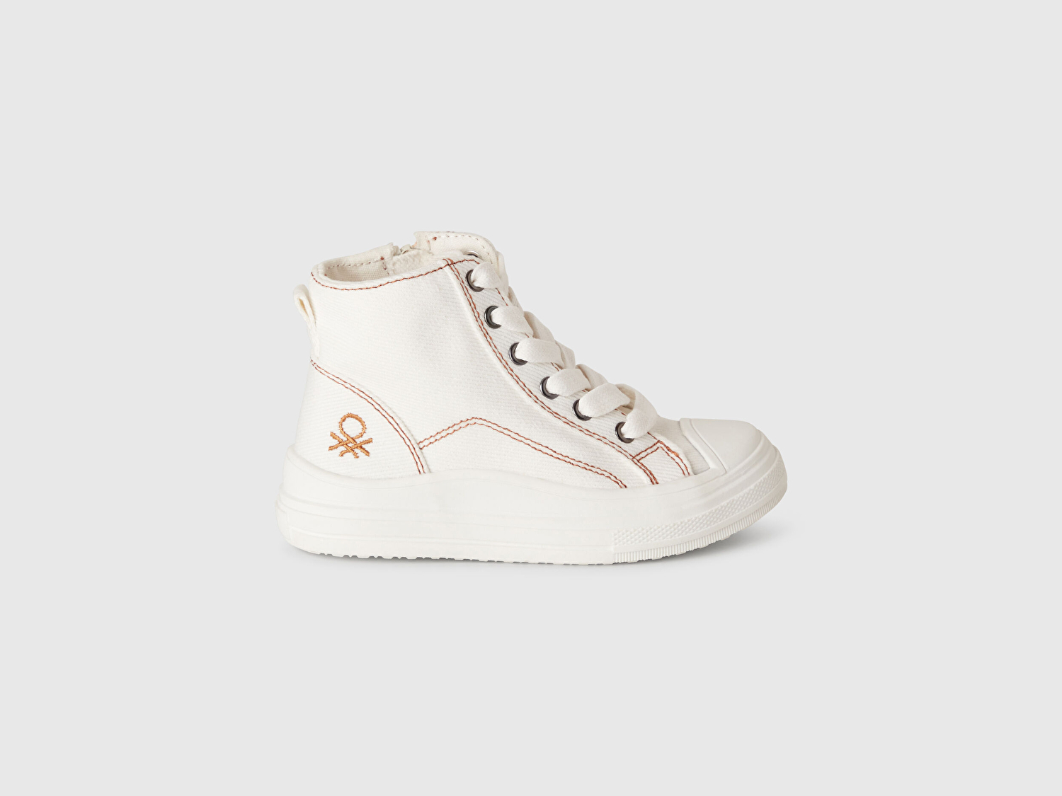 Benetton Erkek Bebek Beyaz Logo Detaylı Sneaker