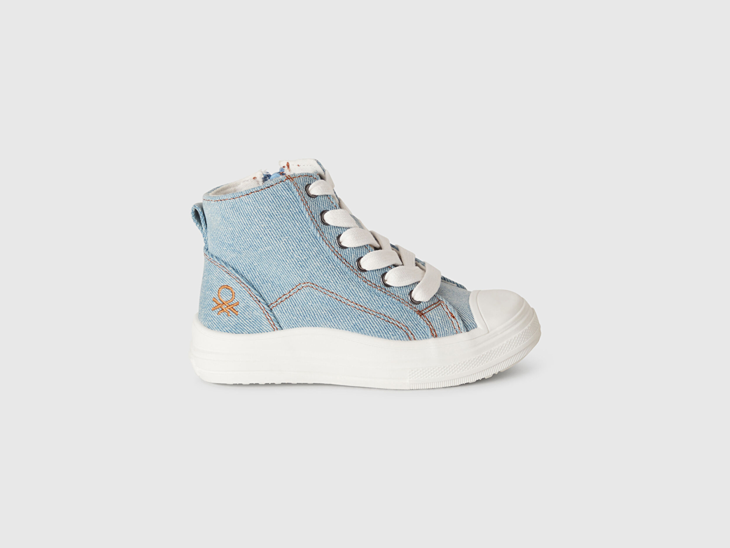 Benetton Erkek Bebek Denim Logo Detaylı Sneaker