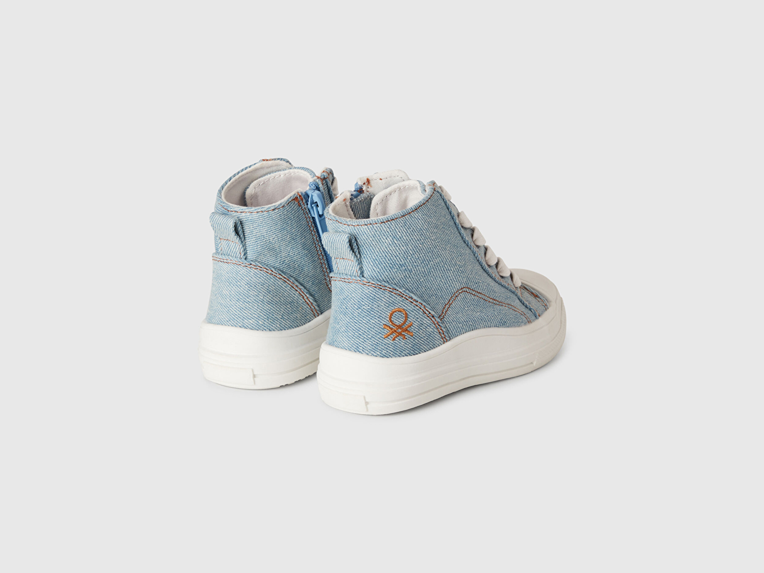Benetton Erkek Bebek Denim Logo Detaylı Sneaker