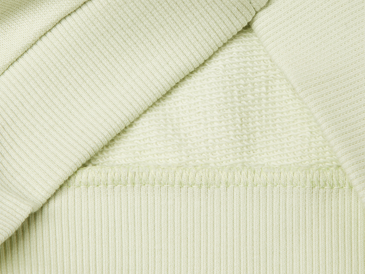Benetton Bebek Su Yeşili Göğsü Tavşan Logosu İşlemeli Kulaklı Kapüşonlu Sweatshirt