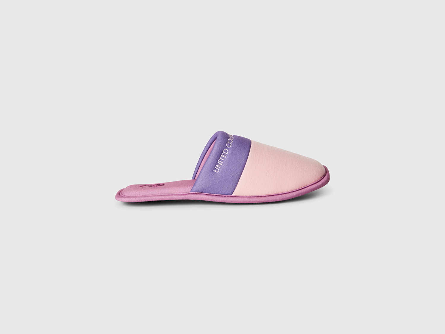 Benetton Unisex Pembe Logo Baskılı Çok Renkli Ev Terliği