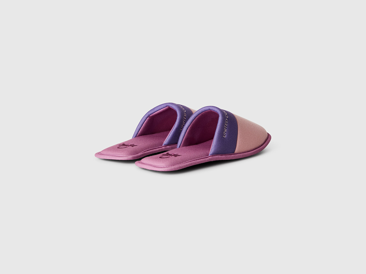 Benetton Unisex Pembe Logo Baskılı Çok Renkli Ev Terliği