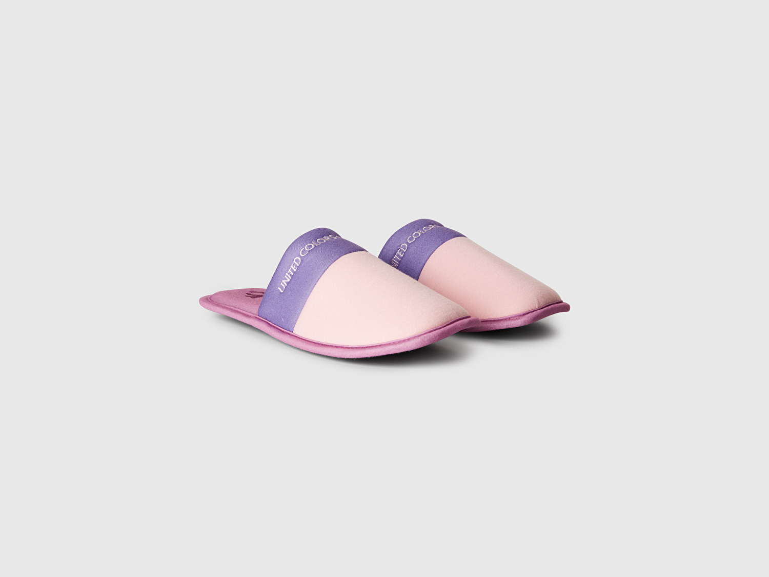 Benetton Unisex Pembe Logo Baskılı Çok Renkli Ev Terliği