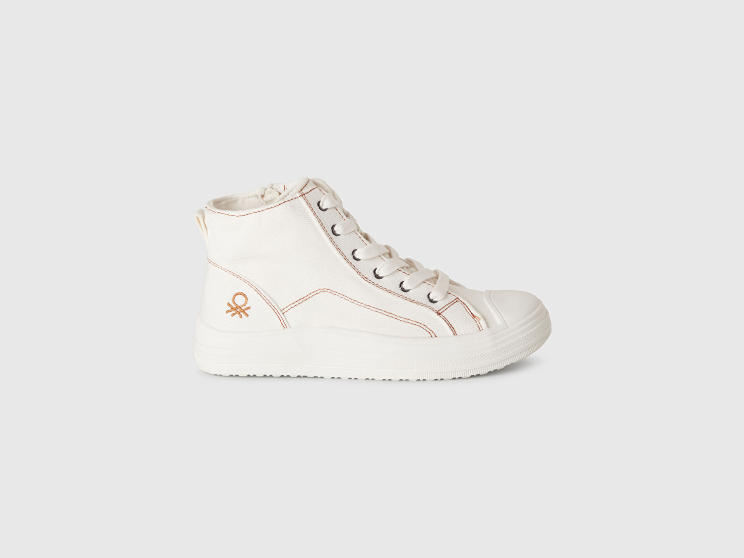 Benetton Erkek Çocuk Beyaz Logo Detaylı Sneaker