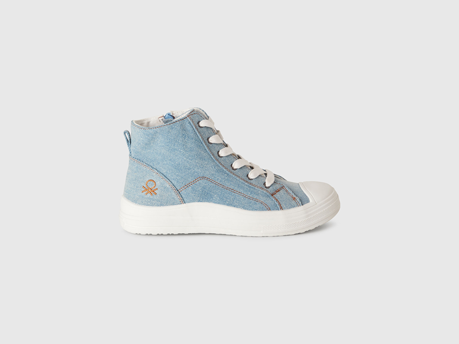 Benetton Erkek Çocuk Denim Logo Detaylı Sneaker