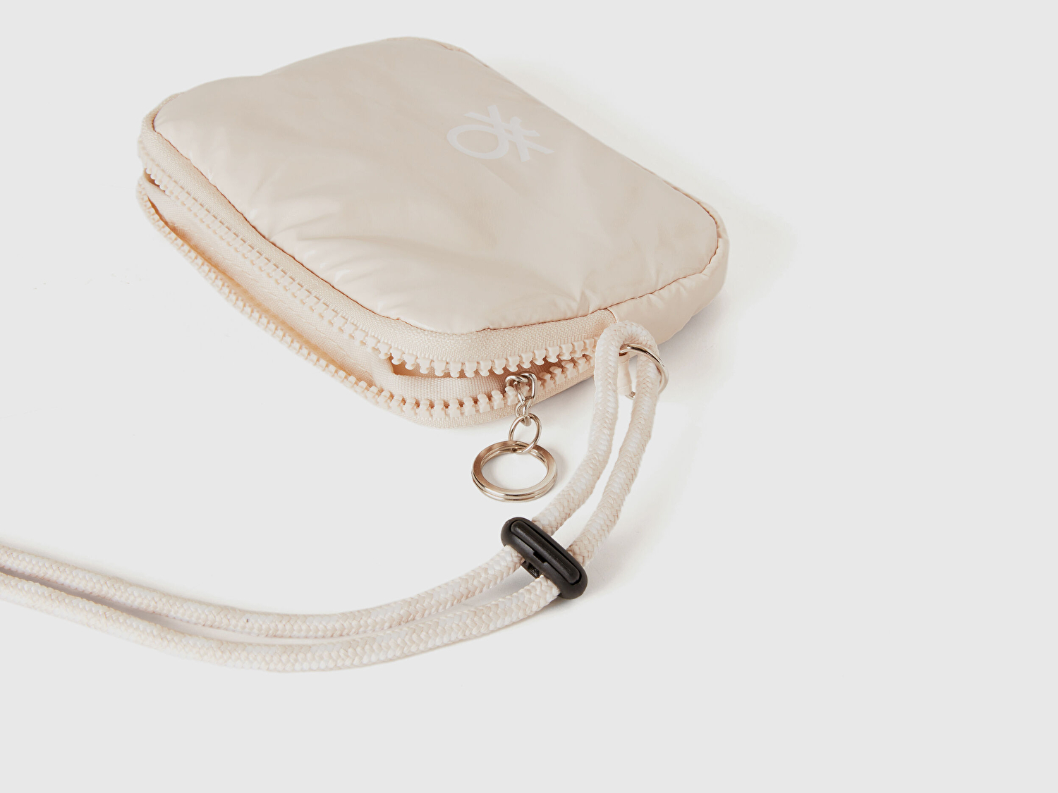 Benetton Unisex Krem Bozuk Para Cüzdanı