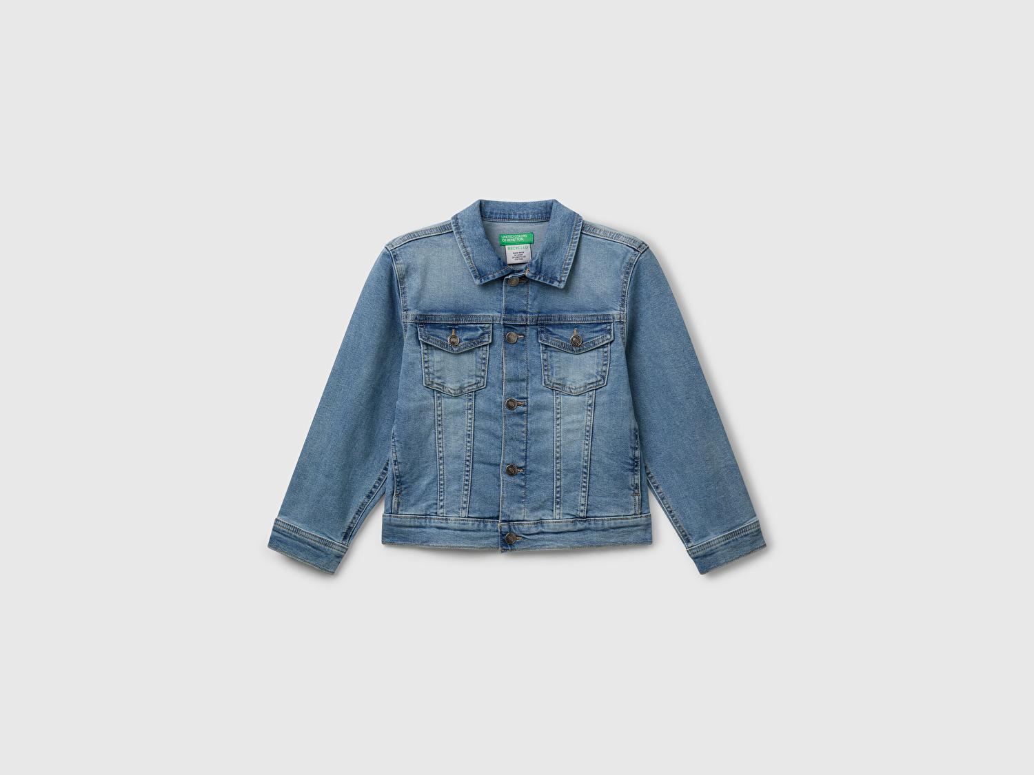 Benetton Erkek Çocuk Denim Denim Ceket