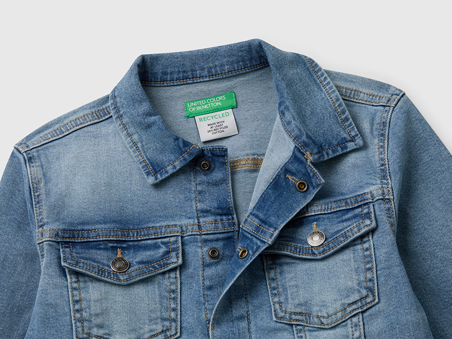 Benetton Erkek Çocuk Denim Denim Ceket