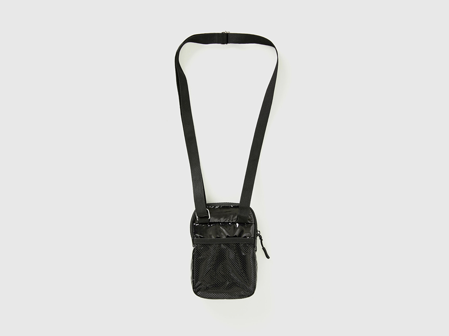 Benetton Unisex Siyah Telefon Çantası