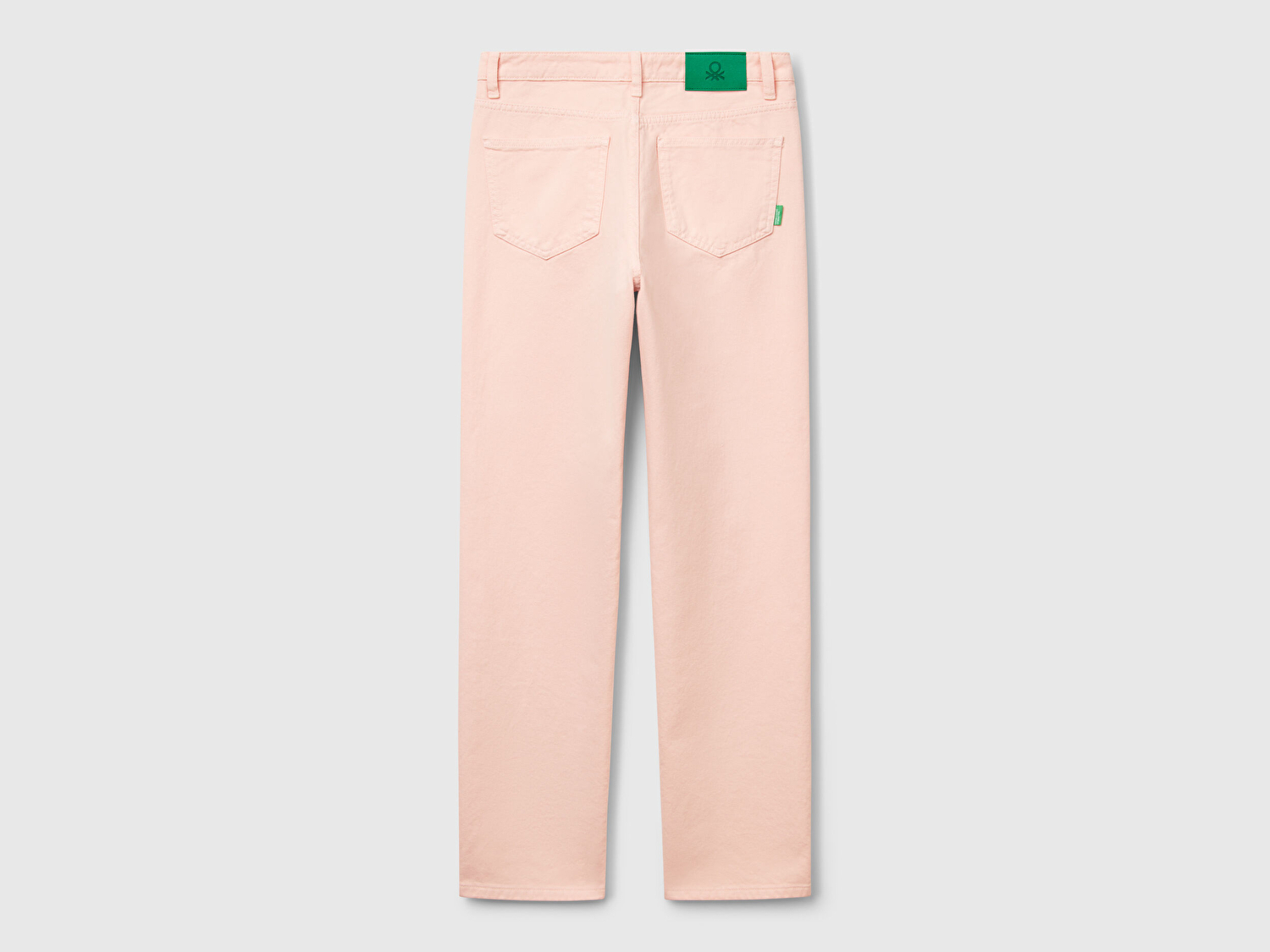 Benetton Kadın Pembe %100 Pamuk Normal Bel Regular Fit Denim Pantolon