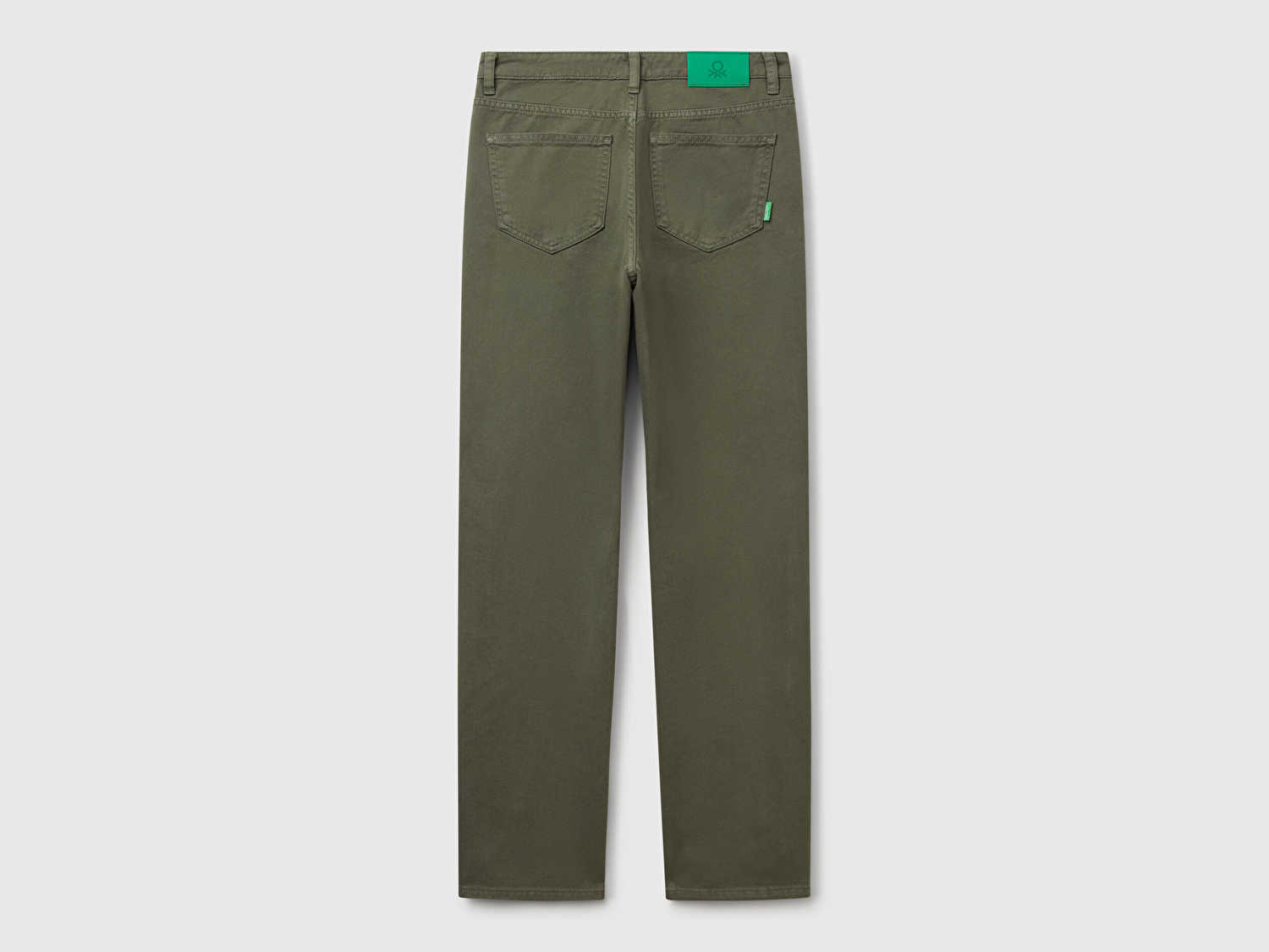 Benetton Kadın Soluk Yeşil %100 Pamuk Normal Bel Regular Fit Denim Pantolon
