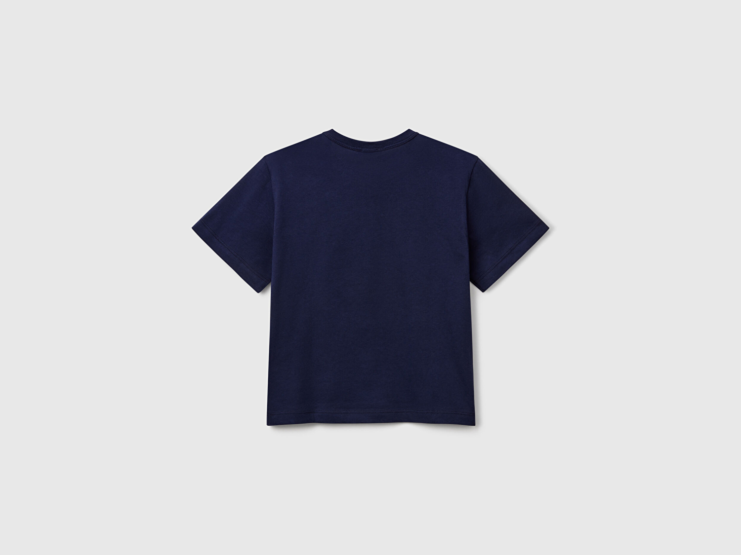 Benetton Erkek Bebek Lacivert Grafik Baskılı Kısa Kollu T-Shirt