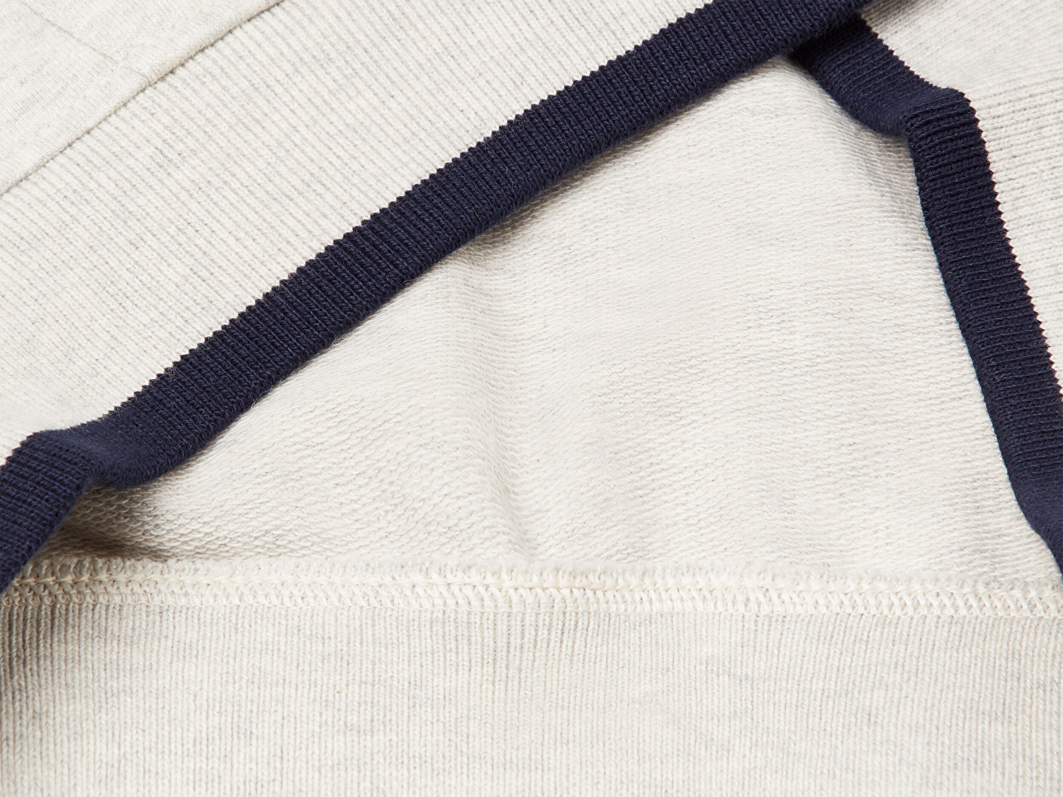 Benetton Erkek Çocuk Açık Gri Melanj İşleme Detaylı Manşetli Kapüşonlu Sweatshirt
