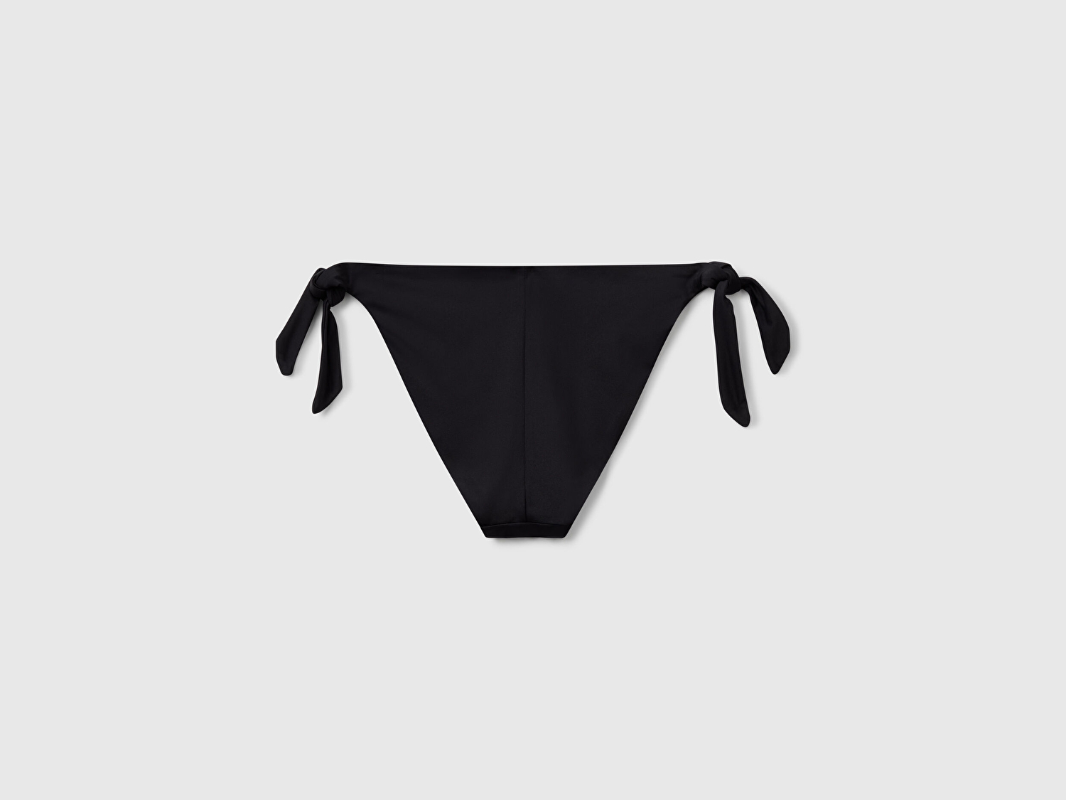 Benetton Kadın Siyah Kenardan Bağlamalı Brezilya Model Düşük Bel Bikini Altı