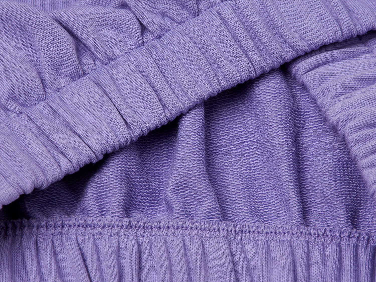 Benetton Kız Çocuk Mor Önü Aplikeli Nakış Detaylı Kolsuz Kapüşonlu Sweatshirt