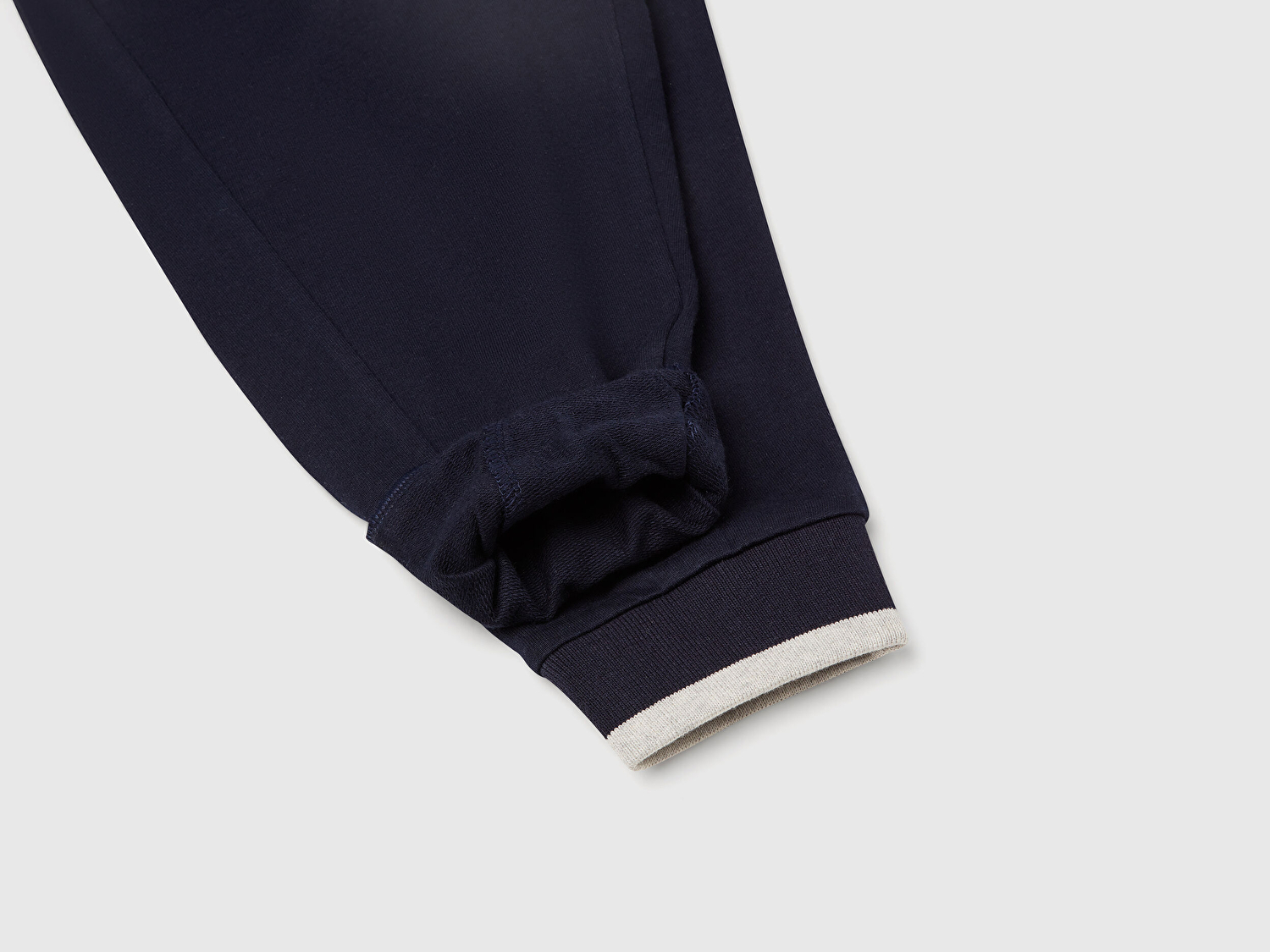 Benetton Erkek Bebek Lacivert Dikiş Motifli Beli İpli Jogger Eşofman Altı