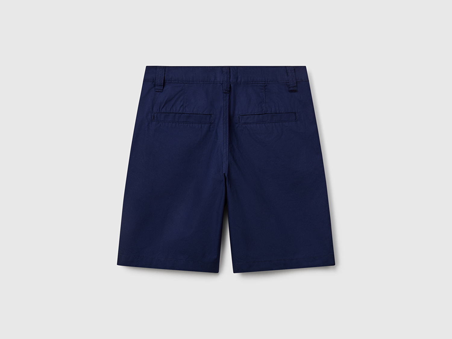 Benetton Erkek Çocuk Lacivert Cepli Regular Fit Denim Bermuda Şort
