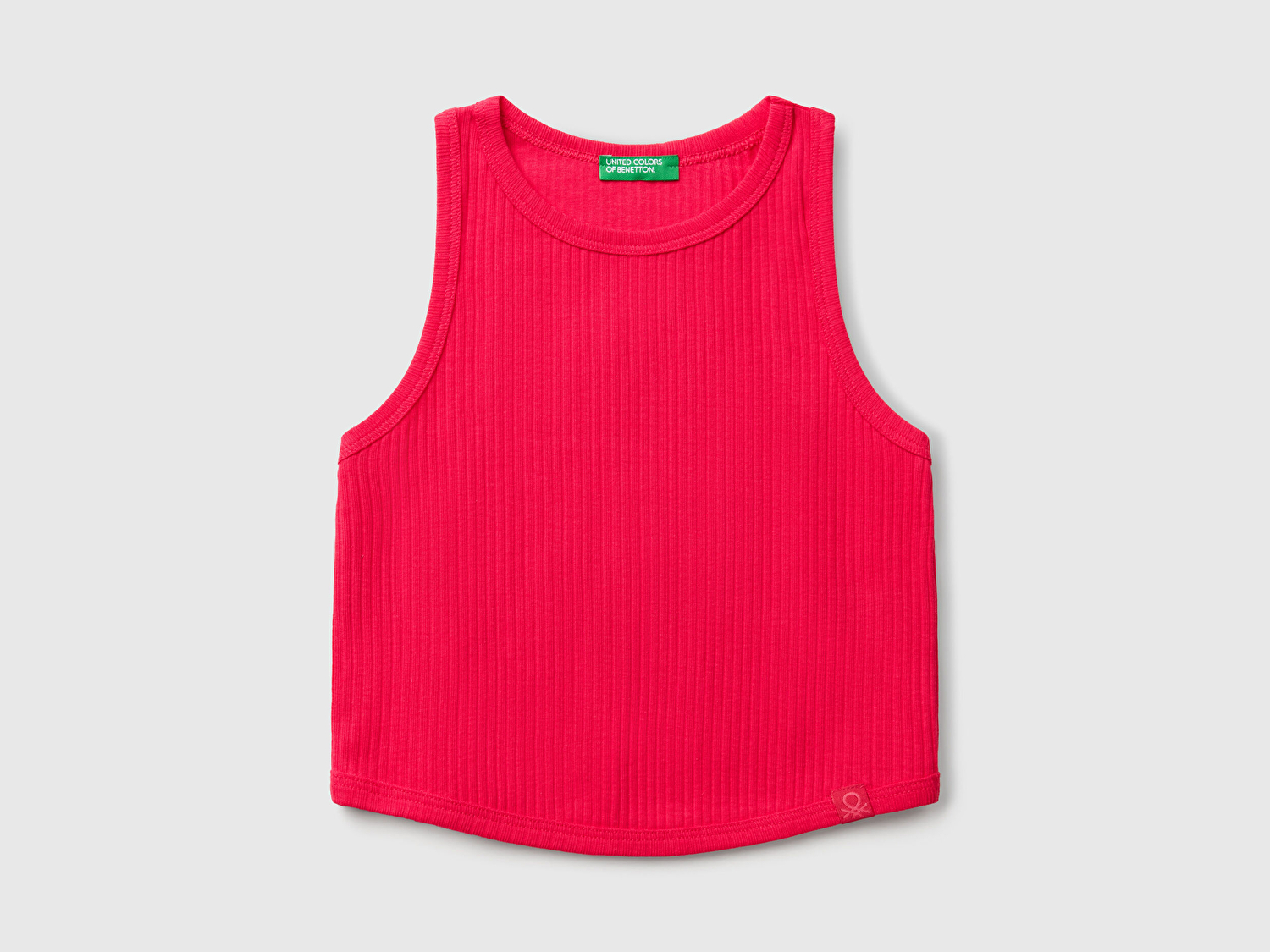 Benetton Kız Çocuk Fuşya Fitilli Crop Atlet