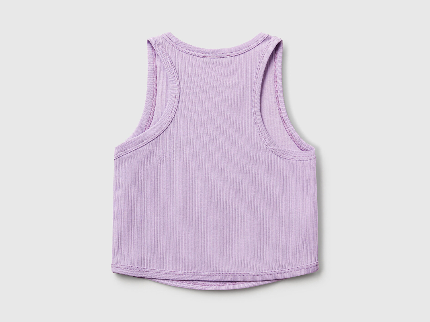 Benetton Kız Çocuk Lila Fitilli Crop Atlet