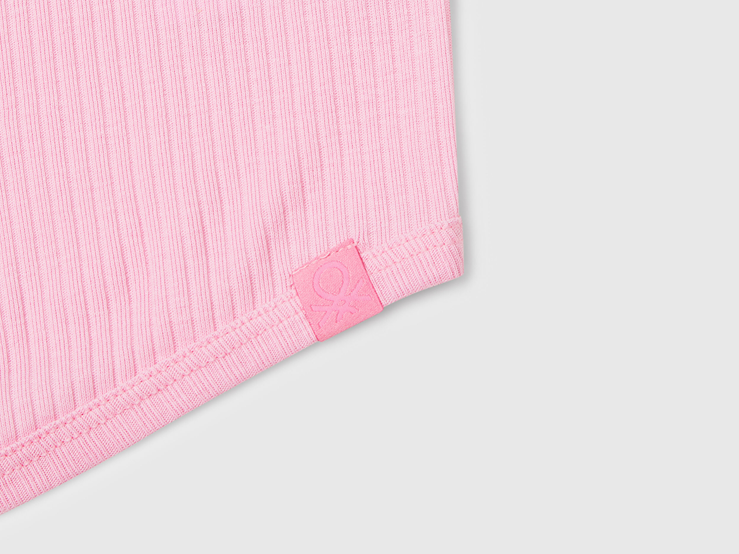 Benetton Kız Çocuk Pembe Fitilli Crop Atlet