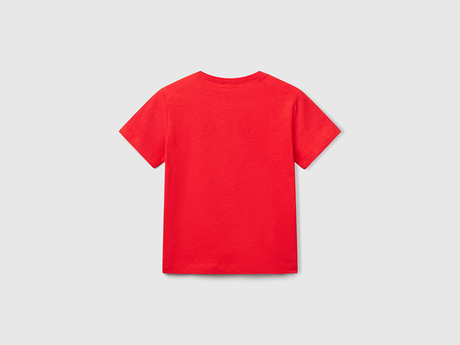 Benetton Erkek Bebek Kırmızı Benetton Logo Baskılı T-Shirt