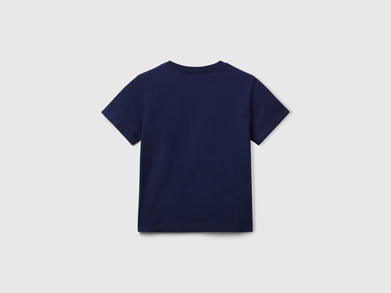Benetton Erkek Bebek Lacivert Benetton Logo Baskılı T-Shirt