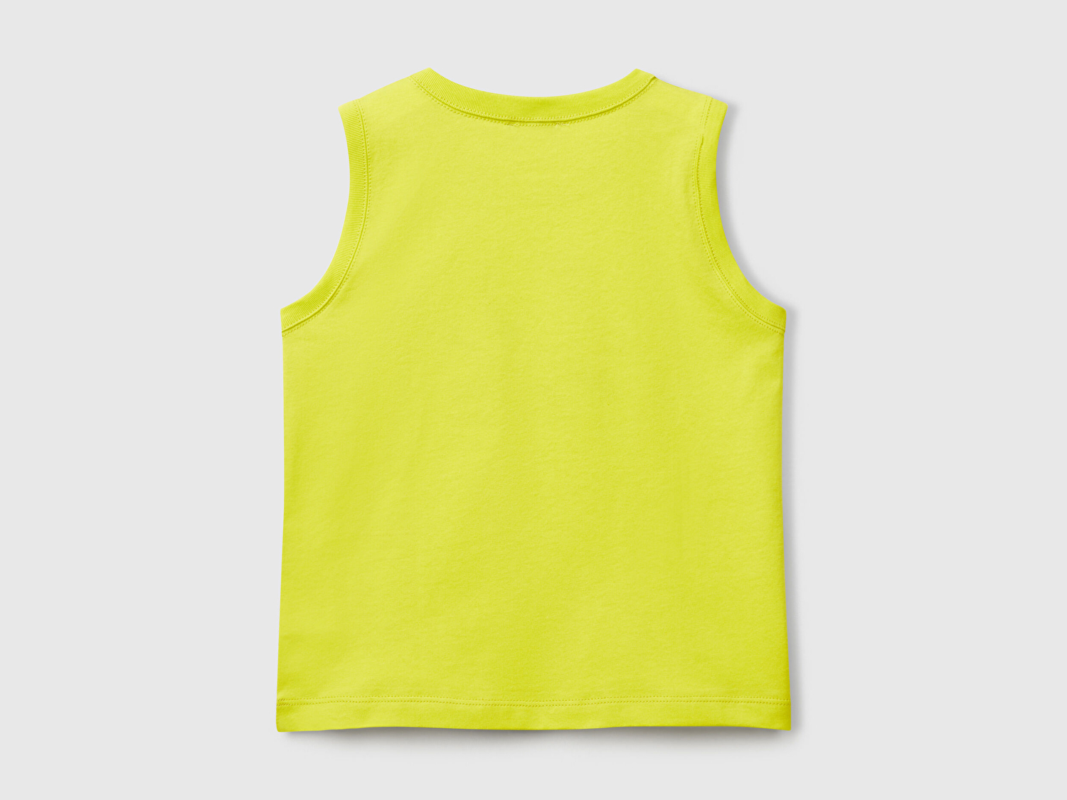 Benetton Erkek Bebek Sarı Benetton Logo Baskılı Kabartma Detaylı Atlet