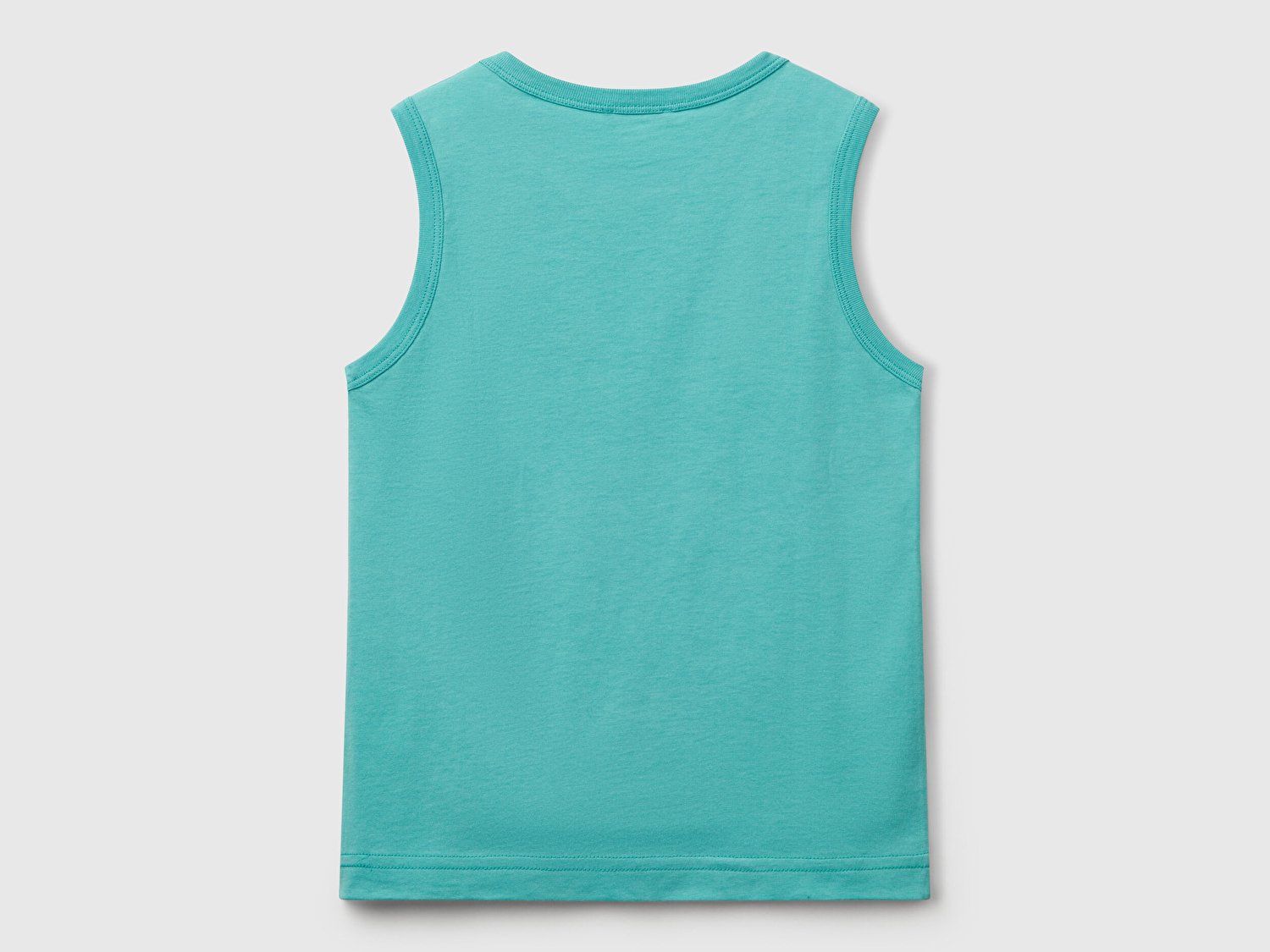 Benetton Erkek Çocuk Mint Yeşili Benetton Logo Baskılı Atlet