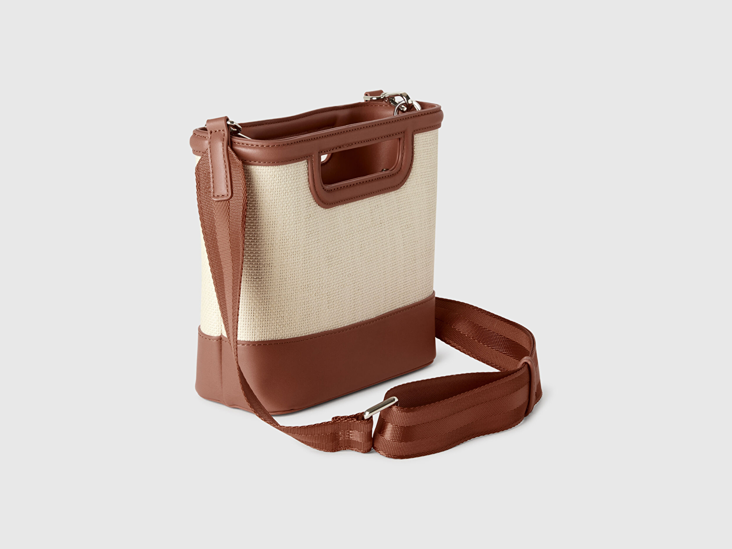 Benetton Kadın Kahverengi Mini Tote Çanta
