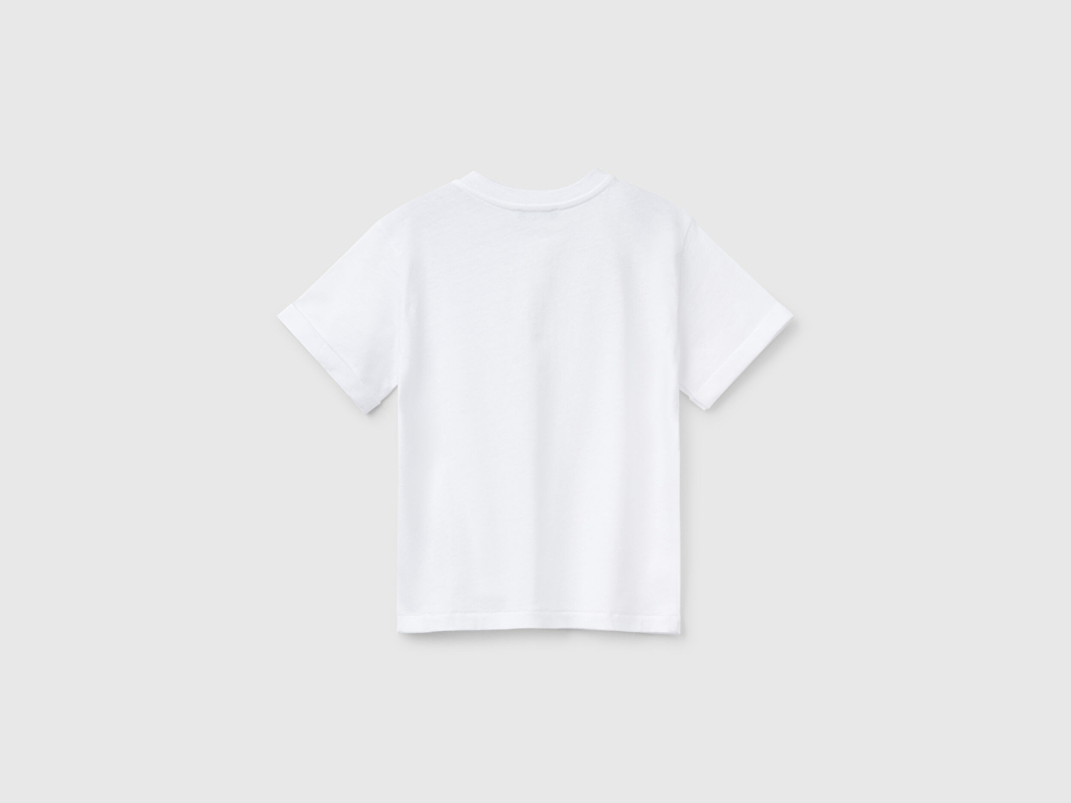 Benetton Erkek Bebek Beyaz Önü Cep Detaylı Hakim Yaka T-Shirt