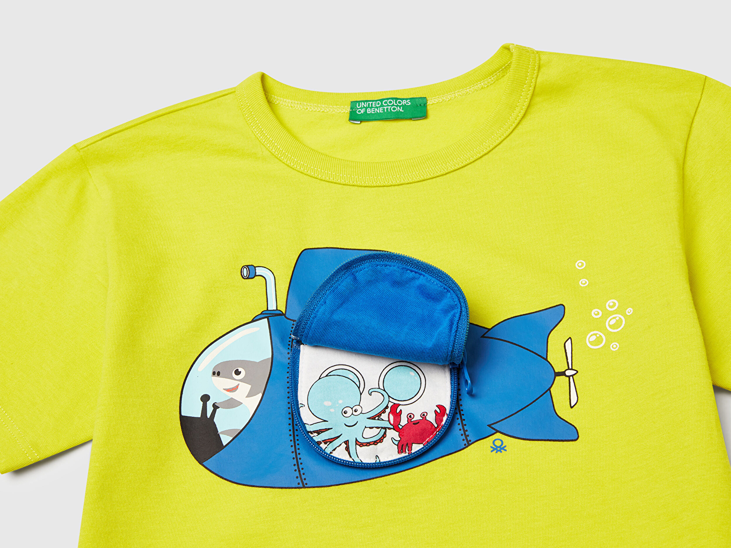 Benetton Erkek Bebek Sarı 3D Baskılı T-Shirt