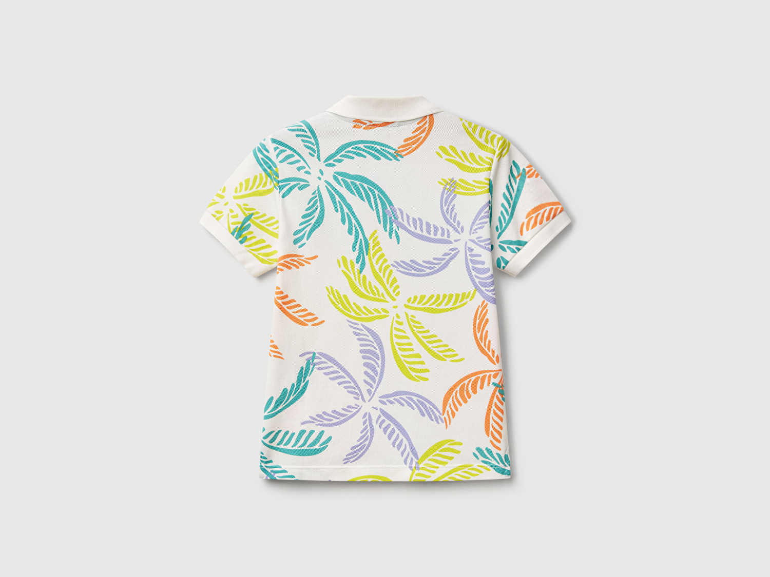 Benetton Erkek Bebek Renkli Mix Desenli Logo Etiketli Polo T-Shirt