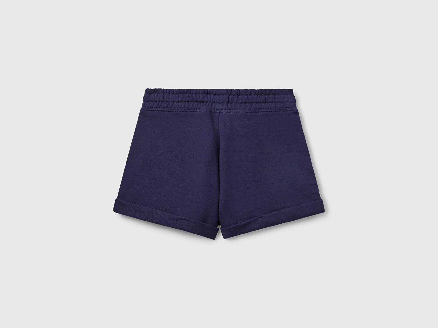 Benetton Kız Çocuk Lacivert Logolu Sweat Şort