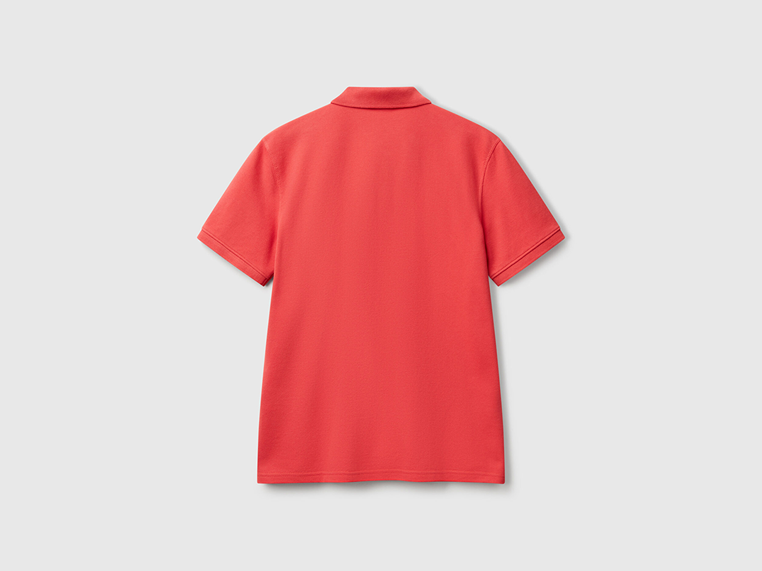 Benetton Erkek Turuncu %100 Koton Peanuts Baskılı Polo T-Shirt