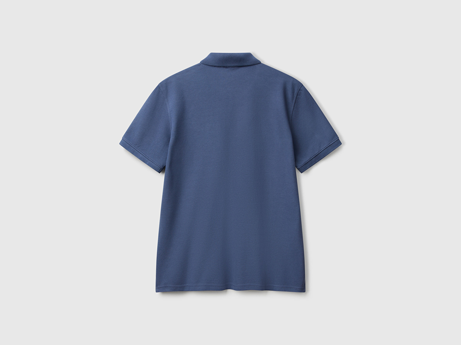 Benetton Erkek Mavi %100 Koton Peanuts Baskılı Polo T-Shirt