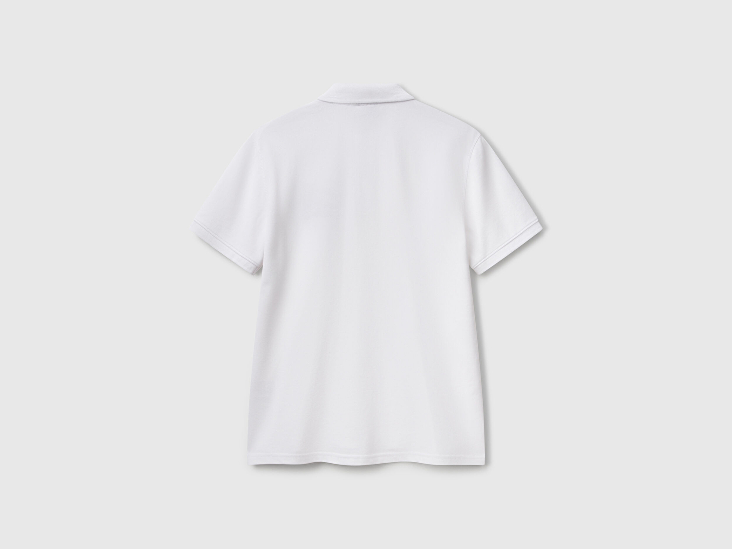 Benetton Erkek Beyaz %100 Koton Peanuts Baskılı Polo T-Shirt